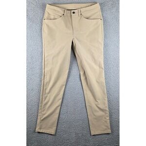 Lululemon ABC Pants Mens 32 (32x31) Beige Slim Fit Stretch Utilitech LM5ABNS